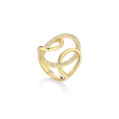 Anello donna argento gold -...