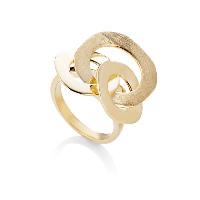 Anello donna argento gold -...