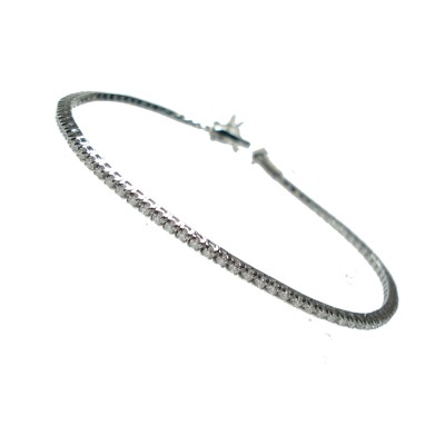 Bracciale Tennis oro bianco...