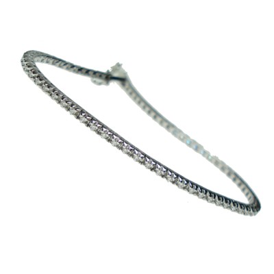 Bracciale Tennis oro bianco...