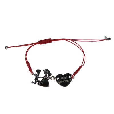 Bracciale unisex argento e...