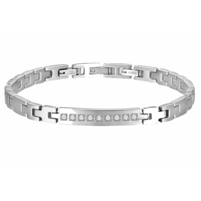 Bracciale uomo acciaio -...