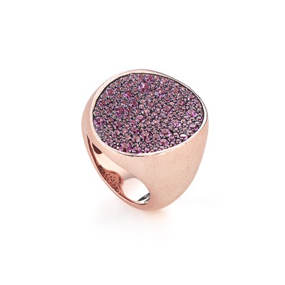 Anello donna argento pink -...