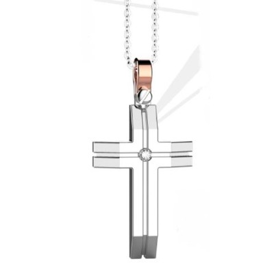 Collana con pendente croce...