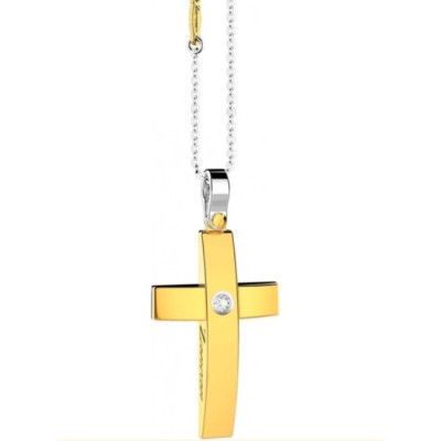 Collana con pendente croce...