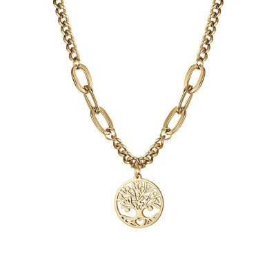 Collana donna acciaio Gold...
