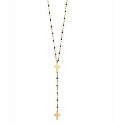 Collana donna acciaio gold...