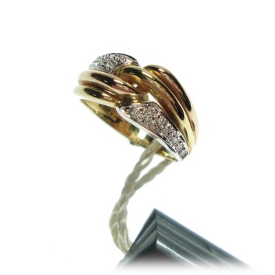 Anello donna oro giallo e...