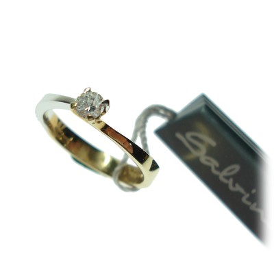 Anello donna solitario oro...