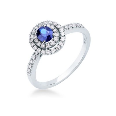 Anello oro bianco con...