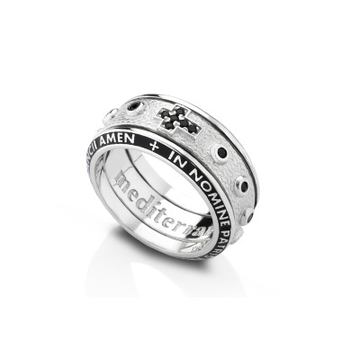 Anello unisex argento con...