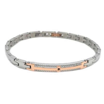 Bracciale acciaio uomo -...