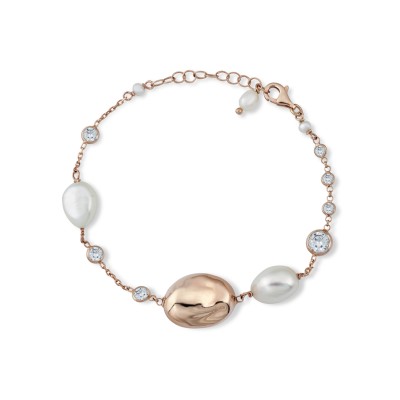 Bracciale Argento rosa con...
