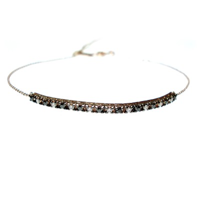 Bracciale mezzo tennis oro...