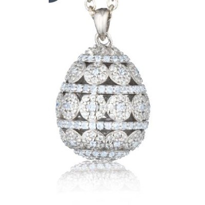 Collana ovetto argento e...