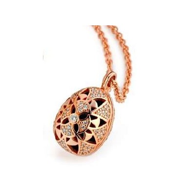 Collana ovetto argento rosa...