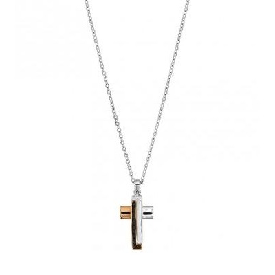 Collana uomo oro bianco e...