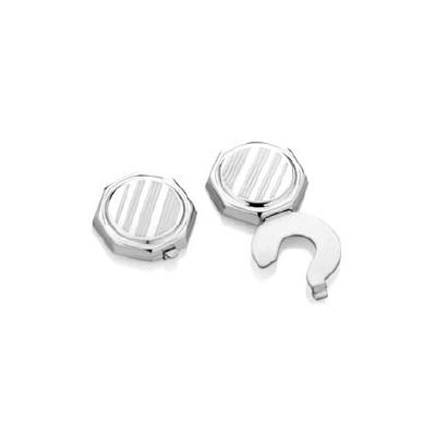 Coppia copribottoni argento...