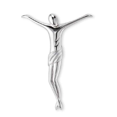 Crocefisso lam. argento cm....