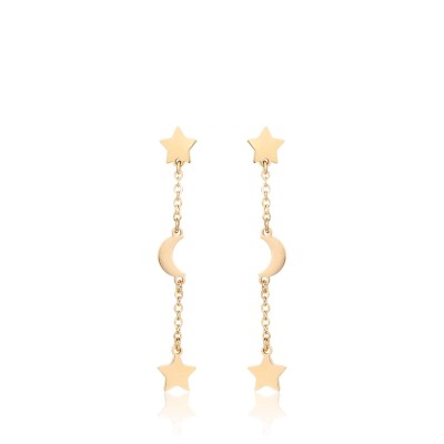 Orecchini acciaio dorato...