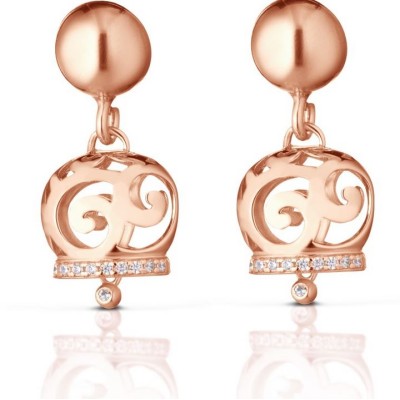 Orecchini argento rosa...