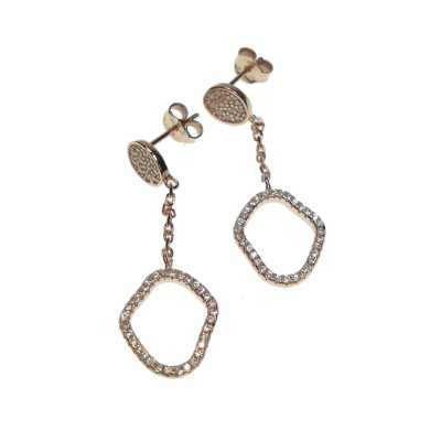 Orecchini argento rose gold...