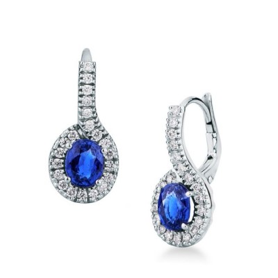 Orecchini oro bianco con...