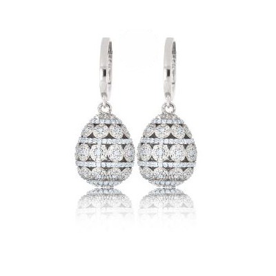 Orecchini ovetto argento e...