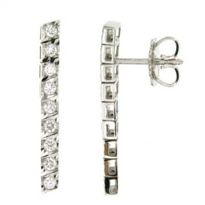 Orecchini Tennis oro bianco...