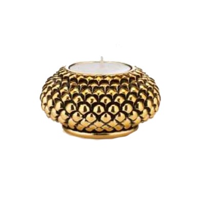 Portacandela Pigna oro...