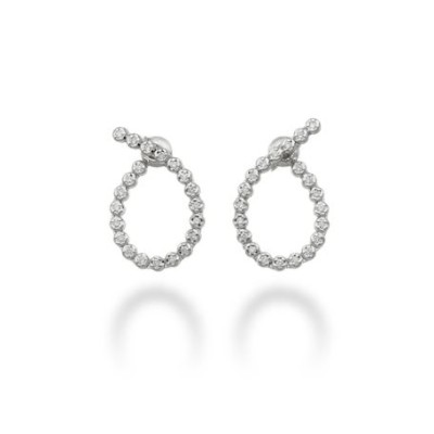 Orecchini oro bianco Nodo...