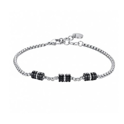 Bracciale uomo acciaio -...
