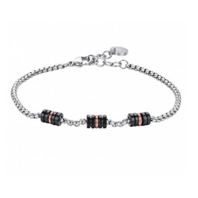 Bracciale uomo acciaio -...