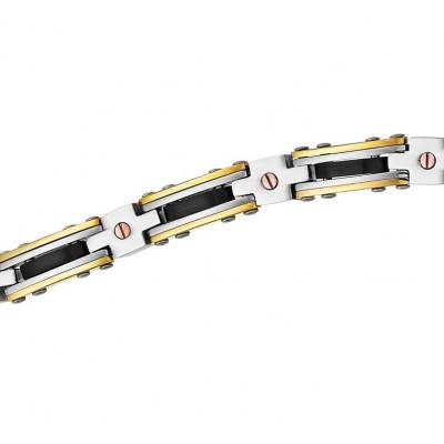 Bracciale acciaio uomo -...