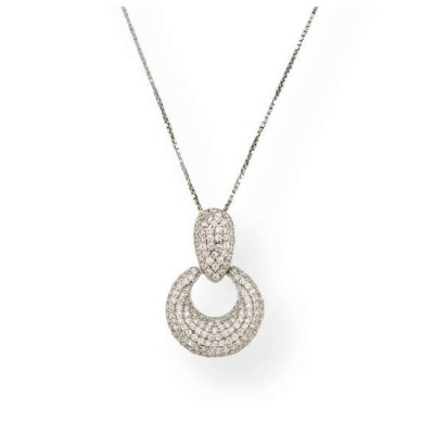 Collana Argento Zirconi -...