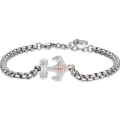 Bracciale uomo acciaio -...