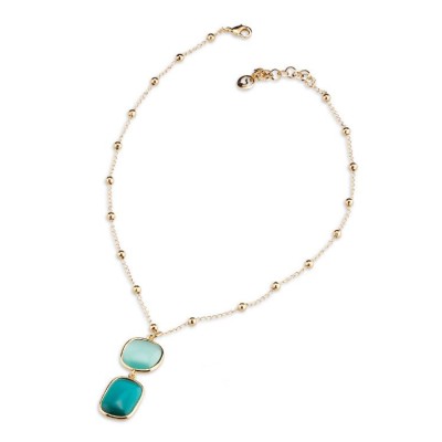 Collana donna ottone occhio...