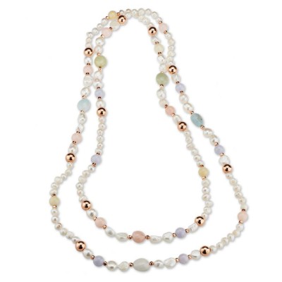 Collana donna perle e...