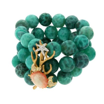 Bracciale argento placcato...