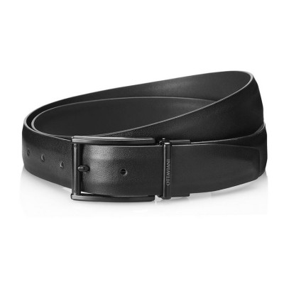 Cintura pelle uomo nera -...