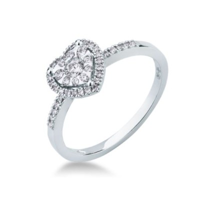 Anello donna oro bianco...