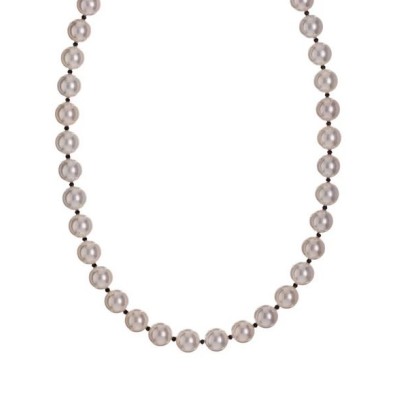 Collana donna argento perle...