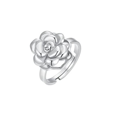 Anello acciaio con Rosa...