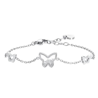 Bracciale donna acciaio e...