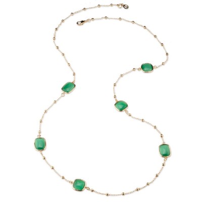 Collana donna ottone occhio...