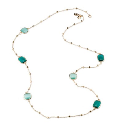 Collana donna ottone occhio...