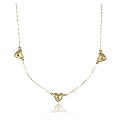 Collana donna cuori Oro...