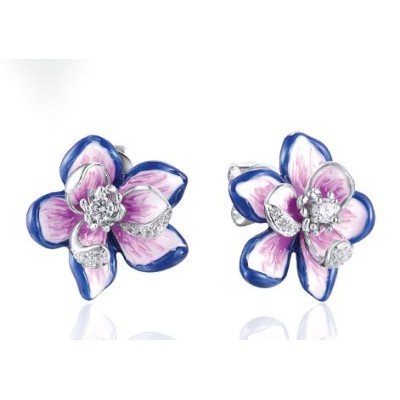 Orecchini argento e smalto...