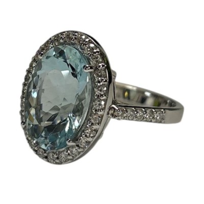 Anello donna oro bianco...