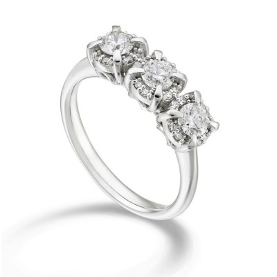 Anello donna oro bianco...